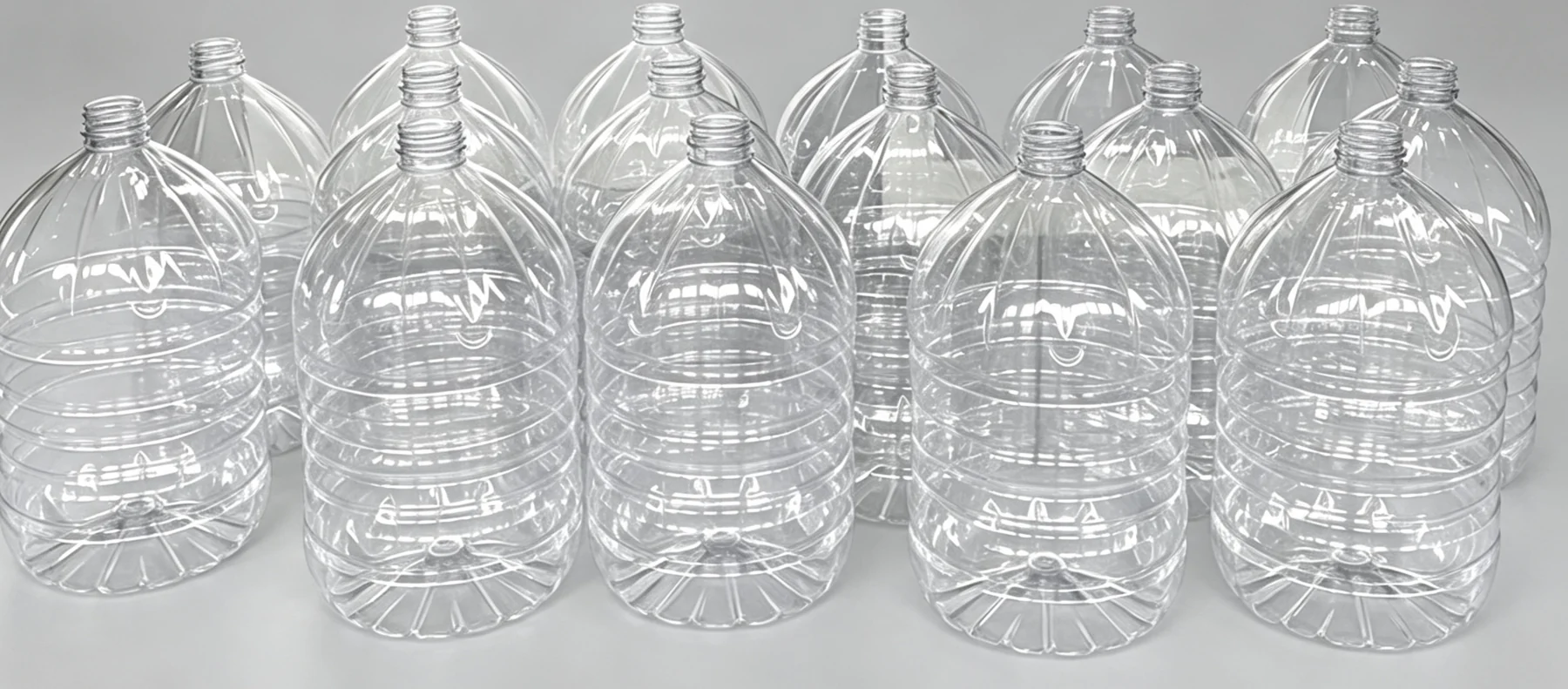 Large-Capacity Transparent PET Plastic Bottle