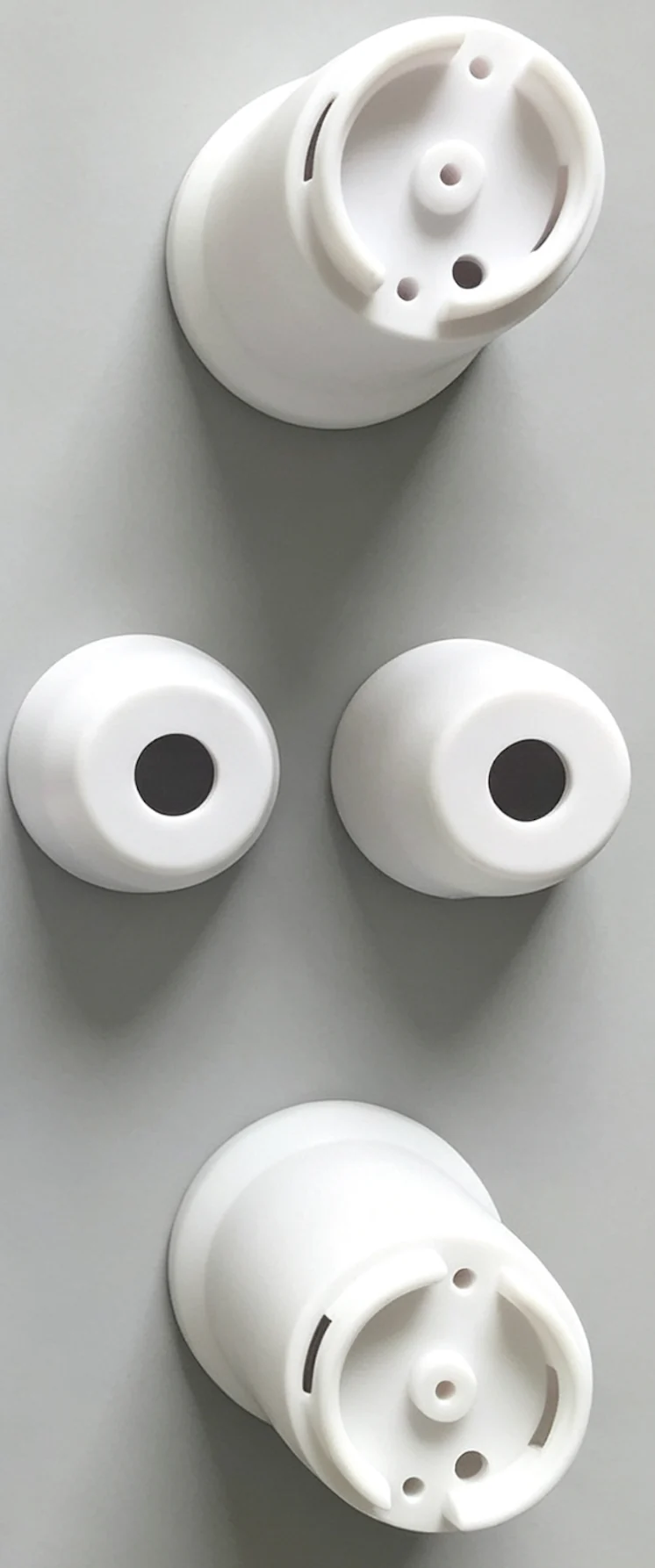 White Cylindrical Insulating Plastic Housing